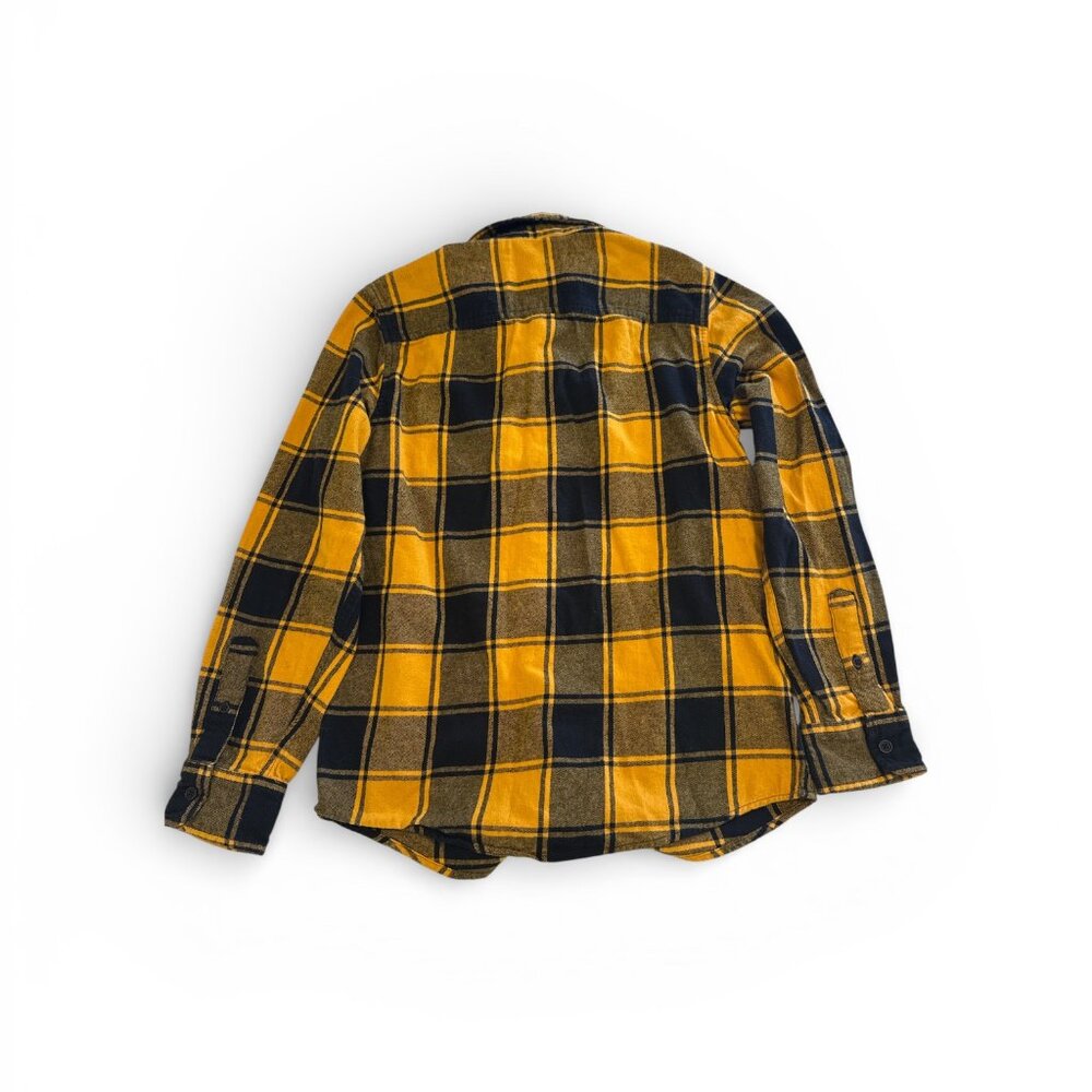 Urban Pipeline Boys Yellow Flannel Shirt Long sleeve button Size Big Boy L 14-16 - Picture 2 of 8